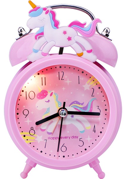 Pembe Pembe Unicorn Çocuk Çalar Saat Karikatür Masaüstü Çocuklar Için Yatak Odası Ev Dekor Çalar Saat Başucu Masa Çocuk Alarmı Hediyeler (Yurt Dışından) fiyatları