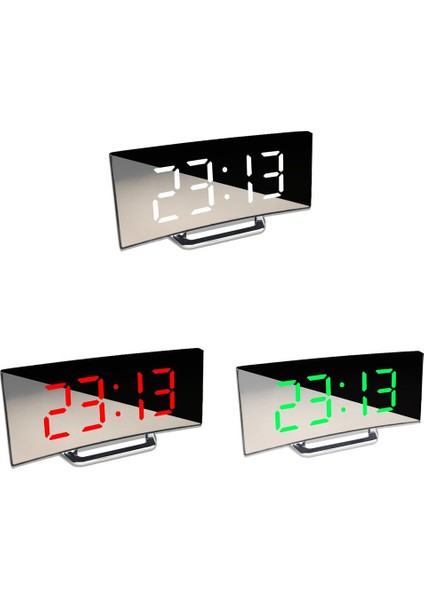 Kırmızı LED Dijital Alarmlı Saat Saat Masası Masa Saati Kavisli Ekran Alarmlı Saatler Çocuk Odası Için Sıcaklık Erteleme Fonksiyonu Ev Dekor Izle (Yurt Dışından) fırsatları
