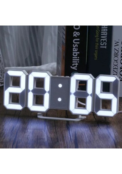 01 Ürünleri Satın Al Saat 3D LED Dijital Çalar Saat Duvar Saati Zaman/tarih/sıcaklık Ev/mutfak/ofis Saatleri Dekor Bahçe (Yurt Dışından) fiyatları