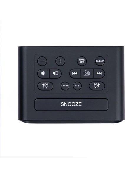 Siyah Abd Plug LED Dijital Alarmlı Saat Saatli Radyo, Yatak Odası Sıcaklık Göstergesi ve 87.5-108MHZ Frekanslı Fm Radyo Için USB Şarj Portu ile (Yurt Dışından) fırsatları