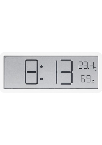 Beyaz Yeni Dijital Duvar Saati Büyük Çalar Saat 12/24 Saat Ekran LED Yatak Odası Alarm Saatleri Sıcaklık Nem Monitörü Oturma Odası Deco (Yurt Dışından)
