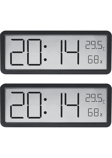 Beyaz Yeni Dijital Duvar Saati Büyük Çalar Saat 12/24 Saat Ekran LED Yatak Odası Alarm Saatleri Sıcaklık Nem Monitörü Oturma Odası Deco (Yurt Dışından) fiyatları