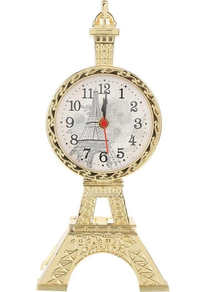 Altın Masa Çalar Saat Eyfel Kulesi Başucu Saat Masa Üstü Vintage Tarzı Çalar Saat Masaüstü Oturma Odası Başucu Masası Dekorasyon (Yurt Dışından) fiyatları