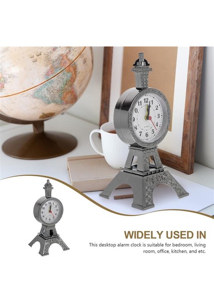 Altın Masa Çalar Saat Eyfel Kulesi Başucu Saat Masa Üstü Vintage Tarzı Çalar Saat Masaüstü Oturma Odası Başucu Masası Dekorasyon (Yurt Dışından) indirimleri
