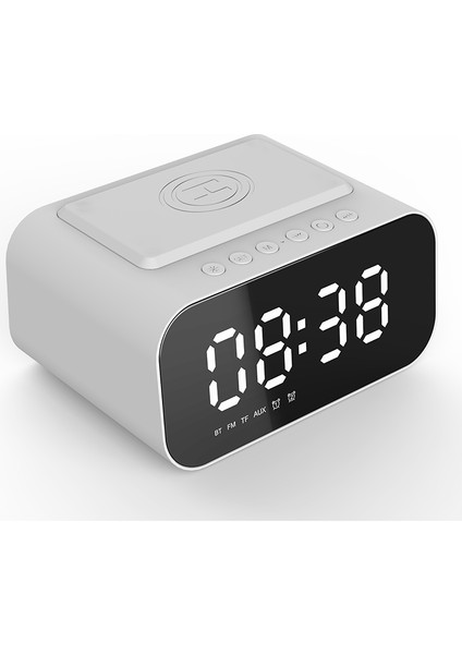 A2 Dijital Alarmlı Saat Saat Bluetooth Hoparlör Fm Radyo Kablosuz Şarj Cihazı Telefon Şarj Pedi USB Hızlı Şarj Cihazı Masa Saati (Yurt Dışından) fiyatları