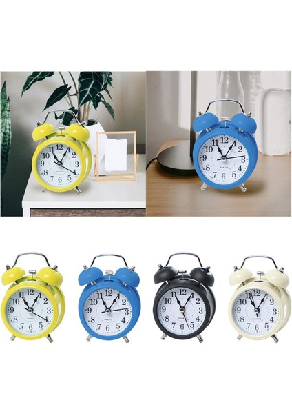 Mavi Çalar Saat Klasik Retro Süs Tik Tak Etmeyen Metal Çerçeve Arka Aydınlatma Yetişkinler Yatak Odası Başucu Çocuklar Ev Dekorasyonu Masa (Yurt Dışından) indirimleri