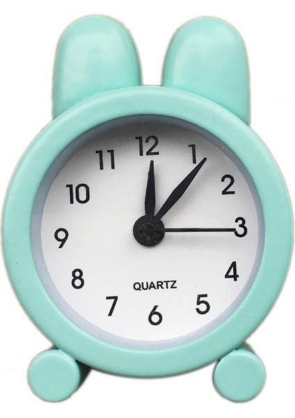 Yeşil Yaratıcı Çalar Saat Kompakt Masa Alarmı Tavşan Tasarım Yaratıcı Güzel Mini Analog Saat Ev Dekor (Yurt Dışından)