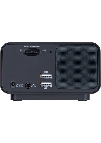 Beyaz Ingiltere Fişi LED Dijital Çalar Saat Yatak Odası Sıcaklık Göstergesi ve 87,5-108 Mhz Frekanslı Fm Radyo Için USB Şarj Bağlantı Noktalı Radyo (Yurt Dışından) indirimleri