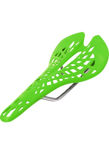Yeşil Stil Bisiklet Sele Koltuk Minderi Örümcek Karbon Fiber Pu Nefes Yumuşak Bisiklet Aksesuarları Dağ Yol Bisikleti Koltukları (Yurt Dışından)