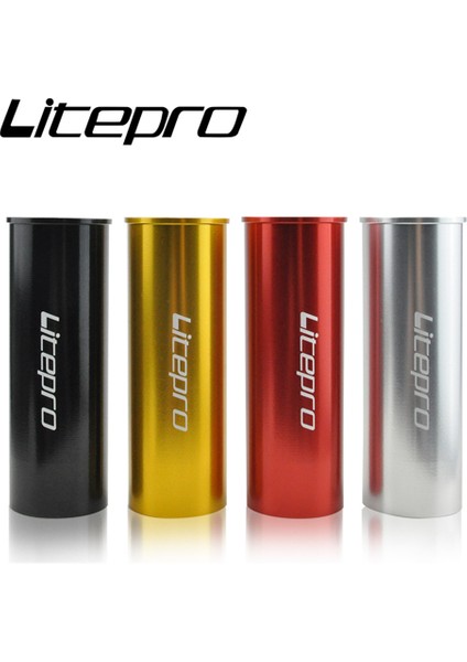 Kırmızı Stil Litepro Katlanır Bisiklet Alüminyum Alaşımlı Koltuk Tüpü Koruyucu Kılıf Shim Burç Seatpost Koruyucu Kapak (Yurt Dışından)