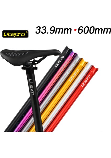 Pengfu Shop Siyah Stil Litepro Katlanır Dağ Bisiklet Selesi Borusu Seatpost 33.9* Ultra Hafif Alüminyum Alaşımlı Aksesuarlar Amortisör Darbeye Dayanıklı (Yurt Dışından)