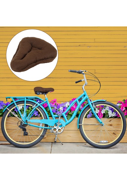 Kahverengi Tarzı x Autohaux Bisiklet Konfor Bisiklet Klozet Kapağı Yastık Pedi Yumuşak Eyer Gri Pembe Siyah Mavi Dağ Bisikleti Yol Bisikleti Aksesuarları (Yurt Dışından)