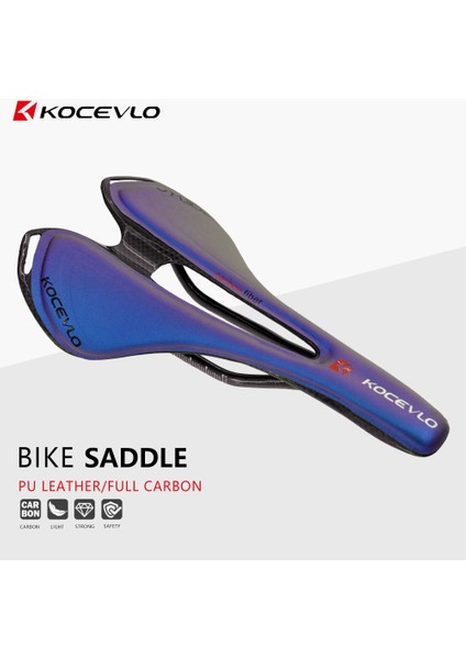 Çok Renkli Stil Kocevlo Tam Karbonfiber + Deri Fiber Yol Dağ Bisiklet Selesi Koltuk Minderi Karbon Bisiklet Renk Değişikliği Bisiklet Parçaları (Yurt Dışından) fırsatları