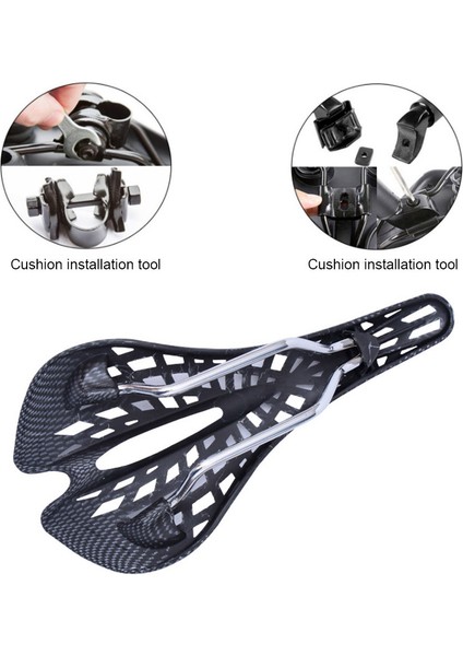 Mavi Stil Dağ Yol Selesi Karbon Fiber Yarış Bisikleti Sürme Içi Boş Eyer Koltukları Bisiklet Bisiklet Parçaları Mtb Bisiklet Ekipmanları (Yurt Dışından) indirimleri