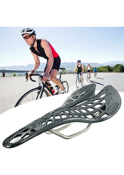 No.2 Tarzı Yüksek Li Karbon Fiber Mtb Yol Dağ Bisikleti Bisiklet Bisiklet Eyer Katlama Ön Koltuk Nefes Örümcek Ergonomik Bisiklet Mat (Yurt Dışından)