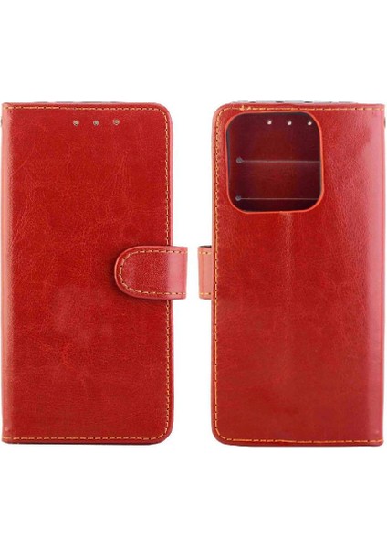 Xiaomi 13 Pro Darbeye Pu Deri Kickstand Kart Tutucu Için Flip Case (Yurt Dışından)