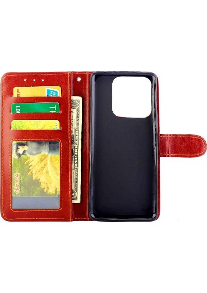 Xiaomi 13 Pro Darbeye Pu Deri Kickstand Kart Tutucu Için Flip Case (Yurt Dışından)
