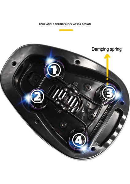 C Tarzı Bisiklet Selesi Dört Köşe Yay Kalınlaşmış Yumuşak Bisiklet Koltuğu Rahat Bisiklet Koltuğu Minderi Sünger ile Açık Bisiklet Aksesuarları (Yurt Dışından) fiyatları