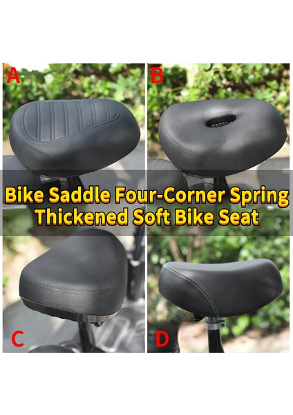 C Tarzı Bisiklet Selesi Dört Köşe Yay Kalınlaşmış Yumuşak Bisiklet Koltuğu Rahat Bisiklet Koltuğu Minderi Sünger ile Açık Bisiklet Aksesuarları (Yurt Dışından) indirimleri