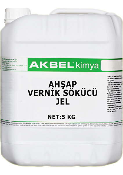 Ahşap Vernik Sökücü Jel 5 Kg