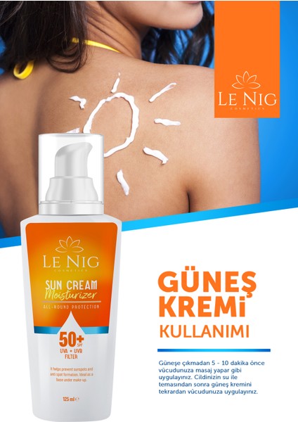 Yüksek Koruyucu SPF50+ Yüz ve Vücut Güneş Kremi