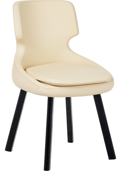 Siyah Metal Ayaklı Salon/Mutfak Sandalyesi Selekulak (Suni Deri)(Siyah Ayak) fiyatları