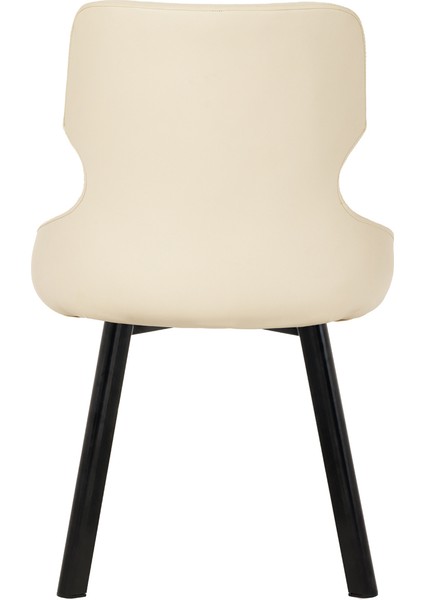 Siyah Metal Ayaklı Salon/Mutfak Sandalyesi Selekulak (Suni Deri)(Siyah Ayak) fırsatları