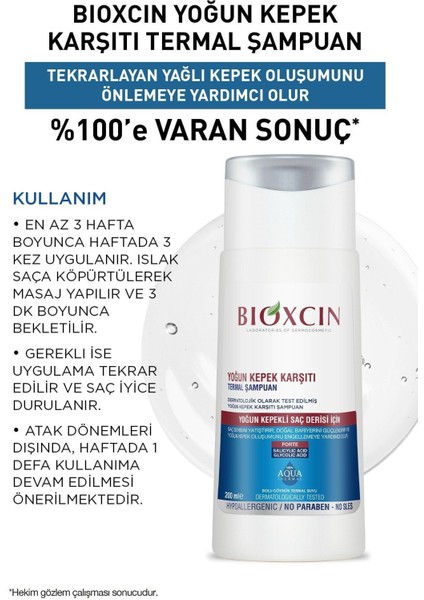 Aqua Thermal Yoğun Kepek Karşıtı Şampuan Ds 200ML 3'lü modelleri