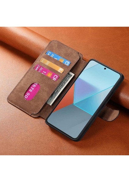 Xiaomi Redmi Not 13 Pro 4g Için Flip Case Cüzdan Retro Mıknatıs Koruyucu (Yurt Dışından) fırsatları
