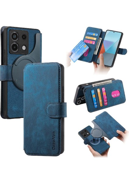 Xiaomi Redmi Not 13 Pro 4g Için Flip Case Cüzdan Retro Mıknatıs Koruyucu (Yurt Dışından)
