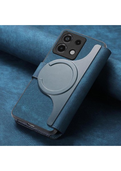 Xiaomi Redmi Not 13 Pro 4g Için Flip Case Cüzdan Retro Mıknatıs Koruyucu (Yurt Dışından)