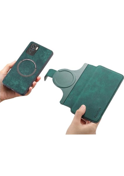 Xiaomi Redmi Not 10 Için Flip Case 4g Cüzdan Kart Standı Mıknatıs Koruyucu (Yurt Dışından)