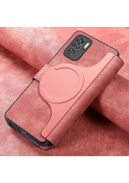 Xiaomi Redmi Not 10 Için Flip Case 4g Cüzdan Kart Standı Mıknatıs Koruyucu (Yurt Dışından)