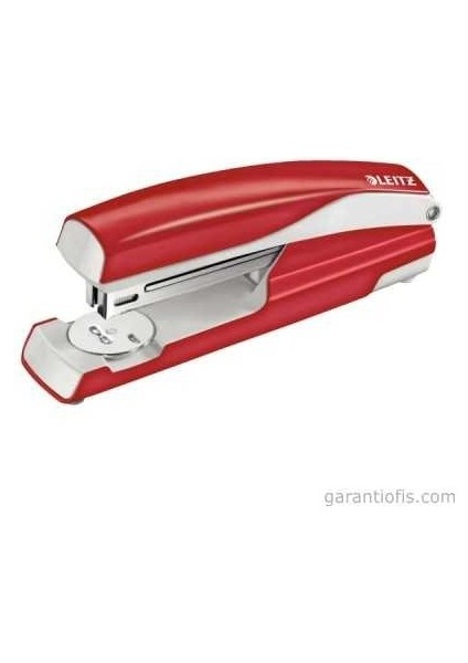 LEITZ 5504 Kırmızı Güçlü Metal Zımba Makinesi (40 Sayfa Kapasiteli)