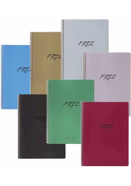 Free Platinum Spiralli Defter A4 Çizgili 100 Yaprak (320341)