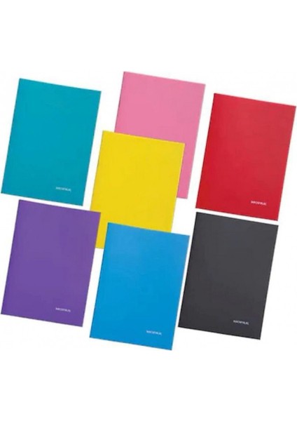 Pastel Plastik Kapak Defter A5 Kareli 60 Yaprak