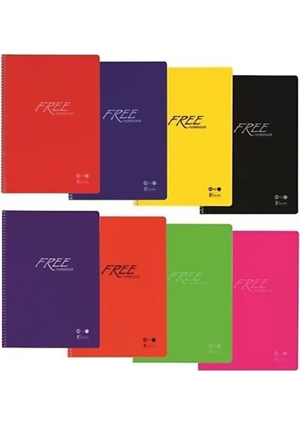 Free Spiralli Defter A4 Çizgili 100 Yaprak (320441)