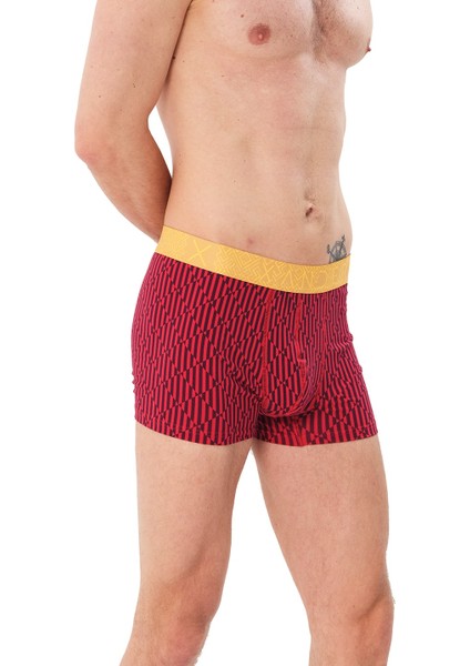 Desenli Erkek Pamuklu Boxer - Labyrinth