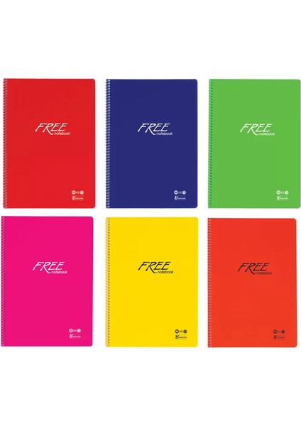 Free Spiralli Defter A4 Kareli 80 Yaprak (320422)