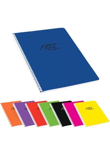 Free Spiralli Defter A5 Kareli 100 Yaprak (450142)
