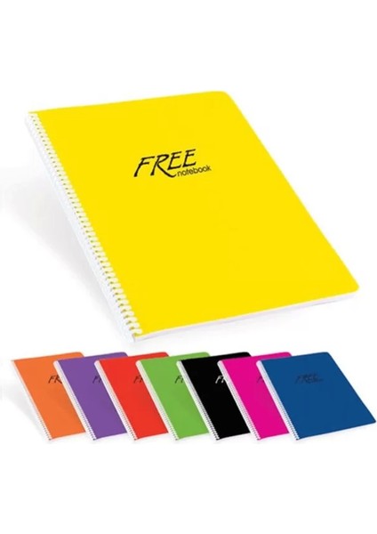 Free Spiralli Defter A5 Kareli 80 Yaprak (450122)