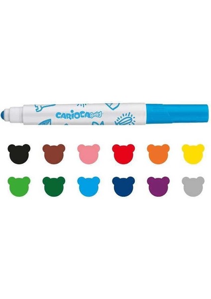 Baby Jumbo Süper Yıkanabilir Keçeli Boya Kalemi 12 Renk 42249 fiyatları