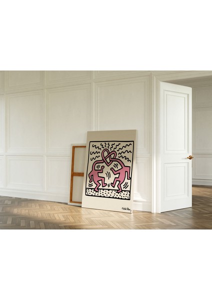 Oda Dekorasyon Pop Art Kanvas Tablo Keith Haring Sanatsal Tablo Salon Dekorasyonu Duvar Tablosu