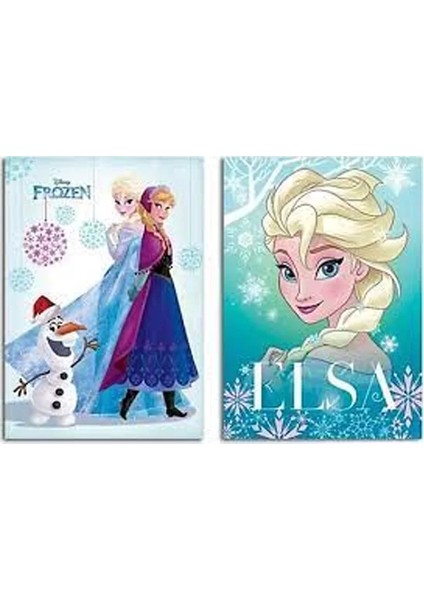 Frozen Plastik Kapak Defter A4 Kareli 40 Yaprak (322502)