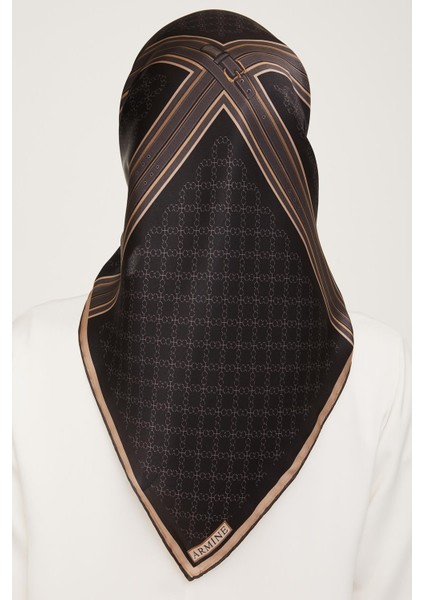 Nostalji Serisi Ipek Twill Eşarp 9054D-01