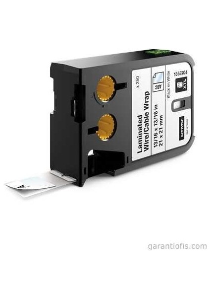 1868704 Xtl 21X21MM Beyaz/siyah Tel/kablo Etiketi (250 Adet)