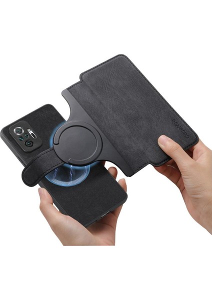 Xiaomi Redmi Not 10 Için Flip Case Pro 4g Kart Standı Mıknatıs Koruyucu (Yurt Dışından)