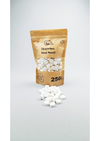 Sıkıştırılmış Bebek Mendili 256 Adet Paket