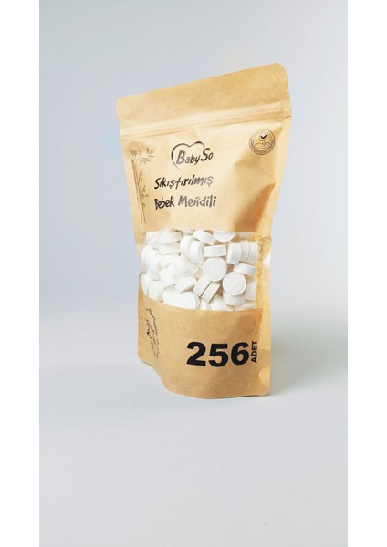 Sıkıştırılmış Bebek Mendili 256 Adet Paket fırsatları