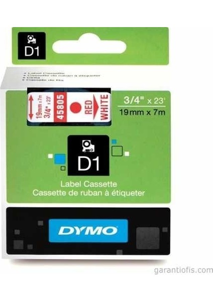 D1 Beyaz/mavi Yedek Şerit 19MM x 7mt (45804)